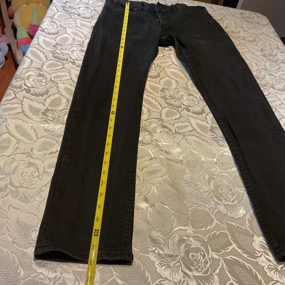 RVCA Daggers Fit Jeans Women 31 Black Excellent Slim Stretch Denim - Picture 6 of 6